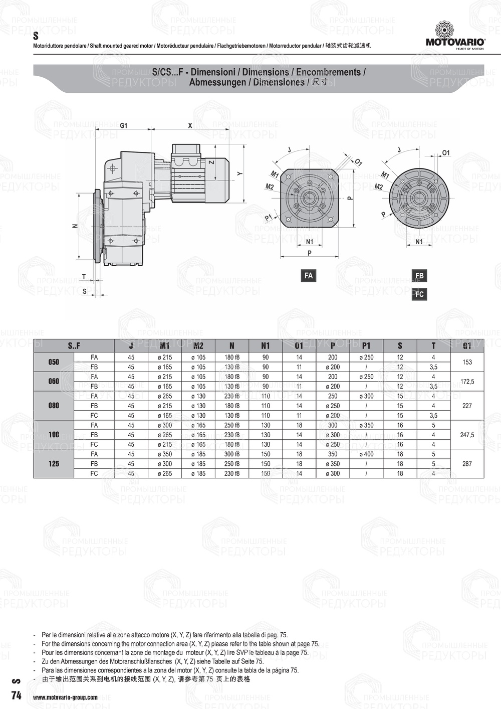 Мотор-редуктор Motovario CS 60 Motovario CS 60